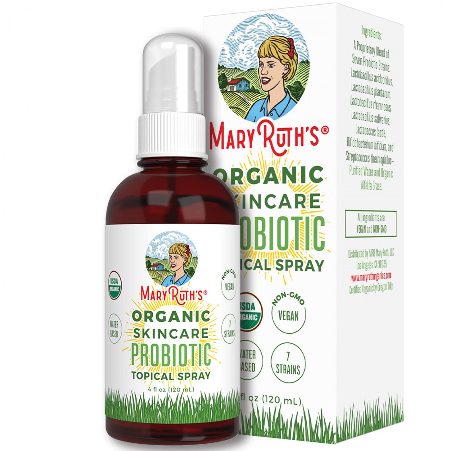 Probiotics for Women Men & Kids | USDA Organic Probiotics for Skin Care Health | Topical Probiotic S