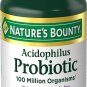 Nature's Bounty Nature's Bounty Probiotic Acidophilus, 360 Tablets (3 X 120 Count Bottles),, 360 Cou