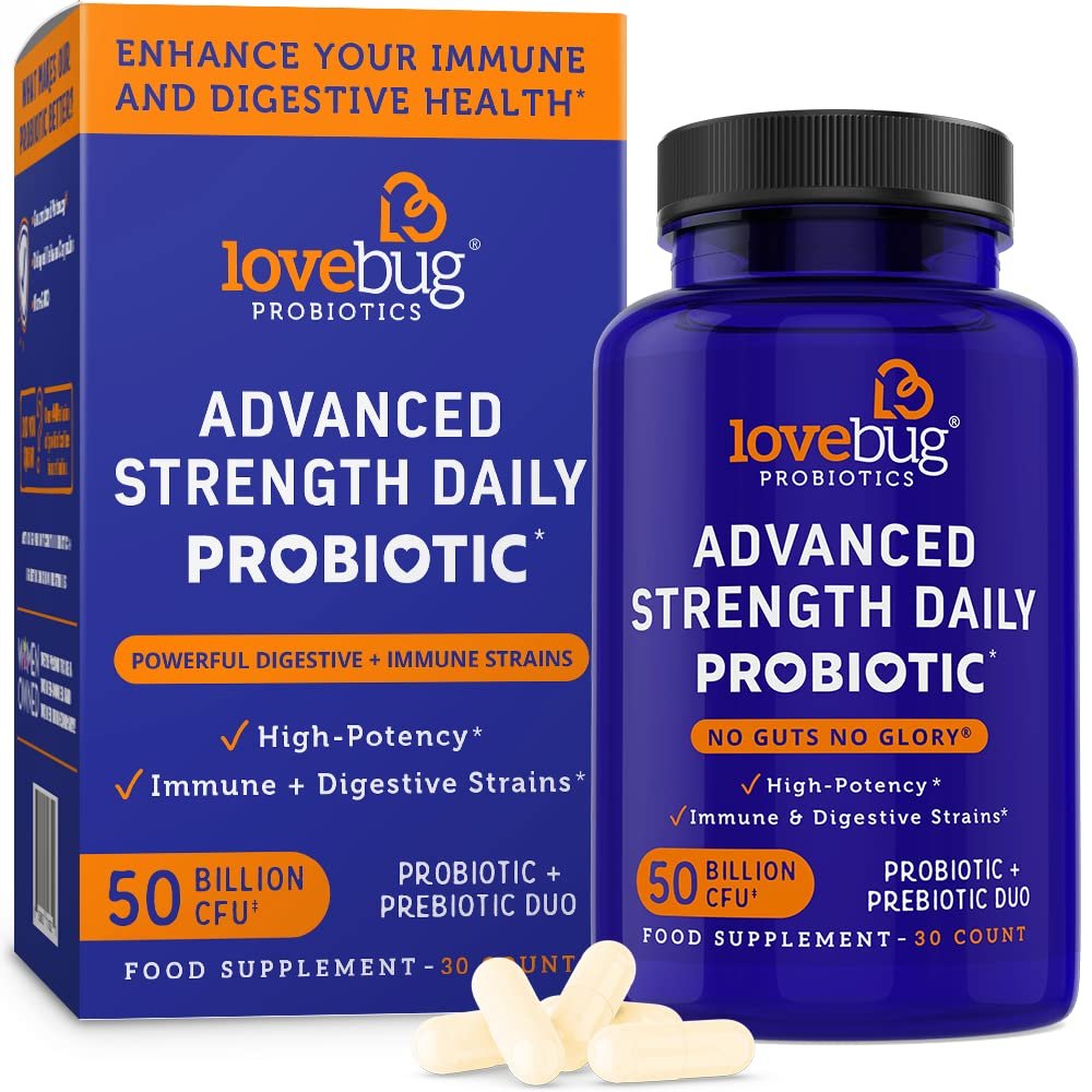 Probiotic and Prebiotic Digestive Health Supplement, Immune Support Shelf Stable - with 10 Billion C
