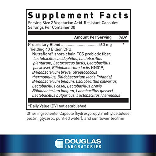 Douglas Laboratories Multi-Probiotic 40 Billion | Provides Probiotics and Prebiotics to Support Gut