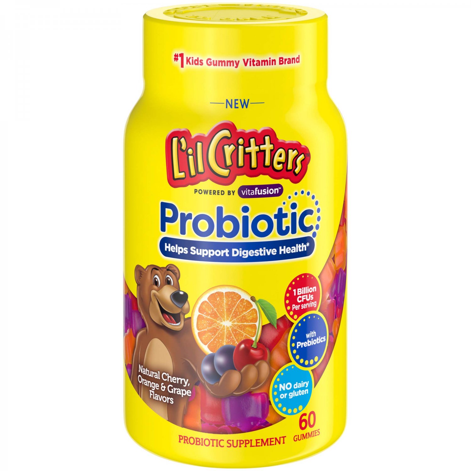 Lil Critters Kids Probiotics Gummies 60 Count