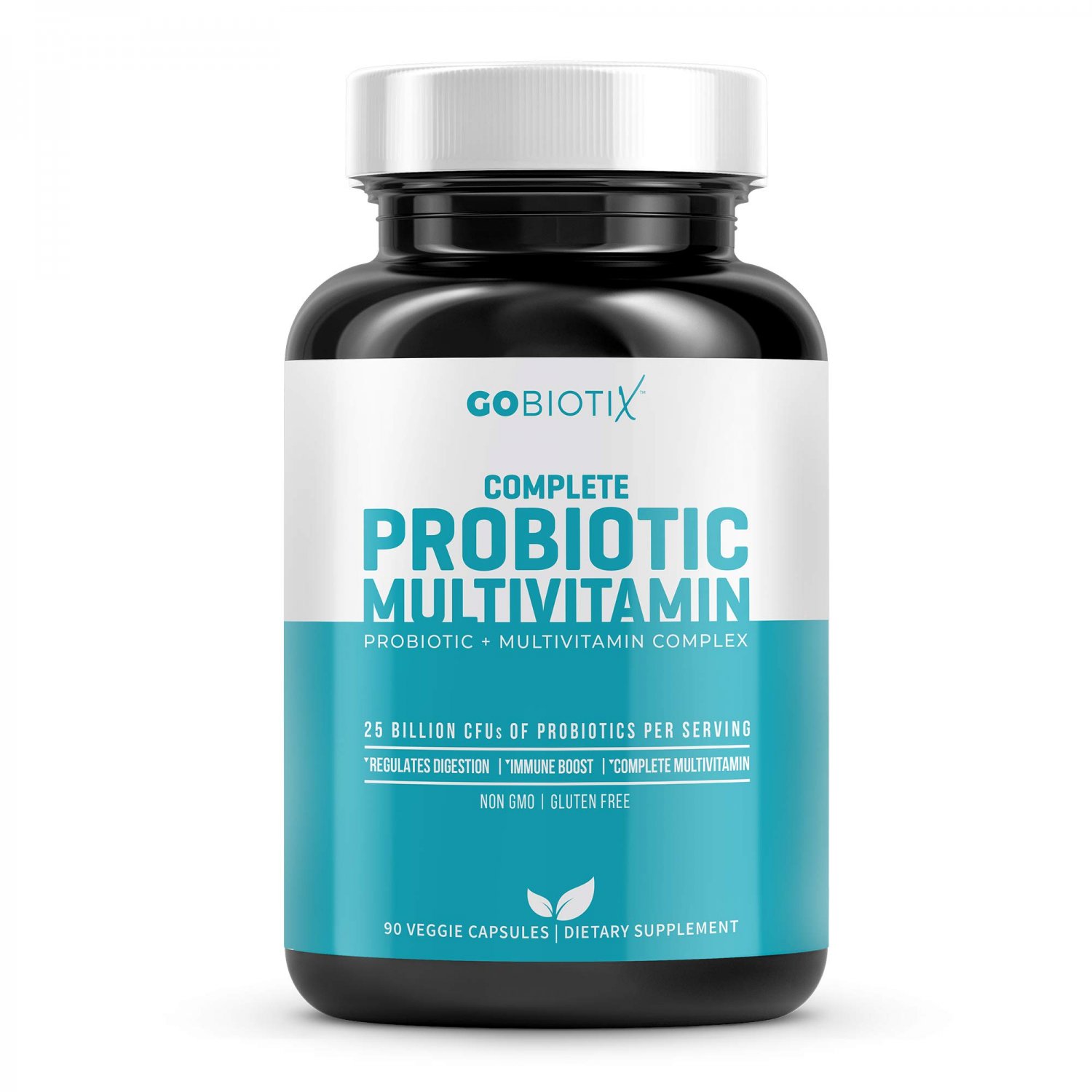 Probiotic Multivitamin by GoBiotix | Daily Vitamin Supplement with Probiotics | 25 Billion CFU | Imm