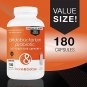 Bifidobacterium Probiotic Supplement by BARE & BETTER | Value Size 180 Count | 24/7 Digestive Suppor