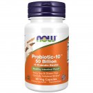 NOW Supplements, Probiotic-10, 50 Billion, with 10 Probiotic Strains, Strain Verified, 50 Veg Capsul