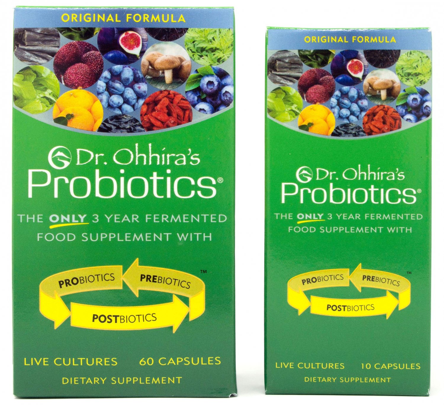 Dr. Ohhira's Probiotics, Daily, Original Formula, 60 Caps with Bonus 10 Capsule Travel Pack, No Refr