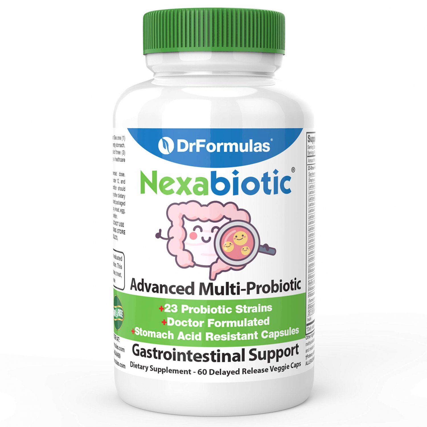 DrFormulas' Best Probiotics for Women & Men | Nexabiotic Multi Probiotic with Saccharomyces Boulardi