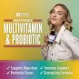 Zhou Nutrition Daily Boost Multivitamin with Probiotic, Zinc, Vitamin C, D3, B Complex for Immune Su