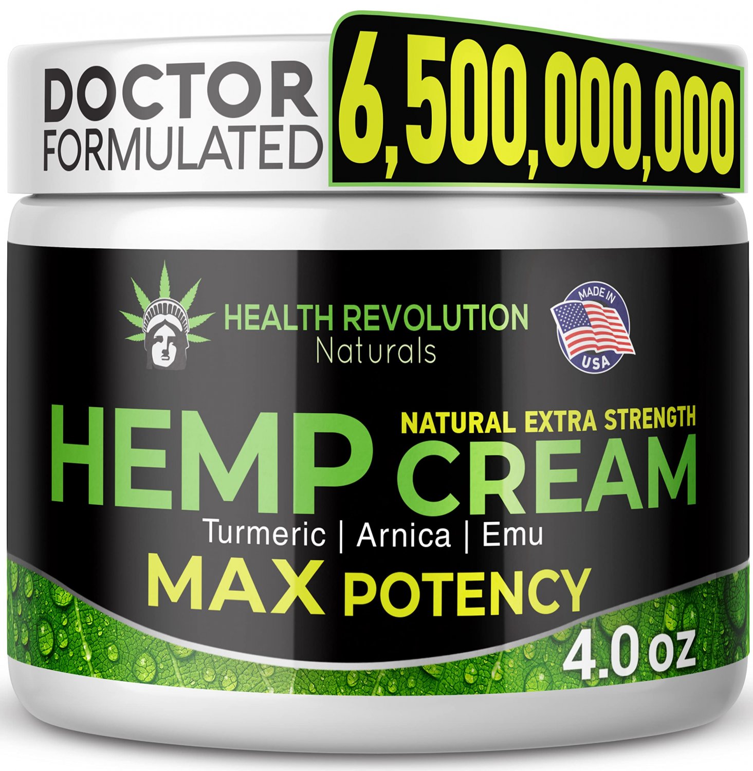 Extra Strength Hemp Cream Pain Relief Rub Only 3rd Party Tested Product