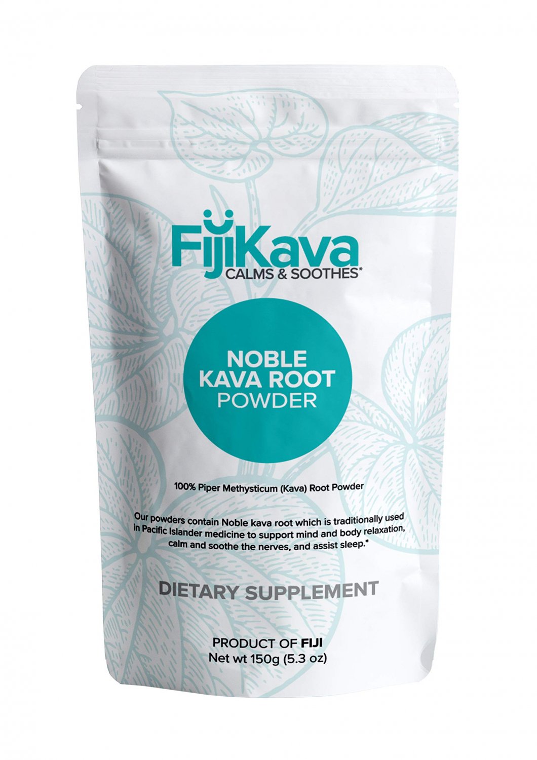 FijiKava Instant Extract Powder from 100% Certified Noble Kava from Fiji - Promotes Restful Sleep, S