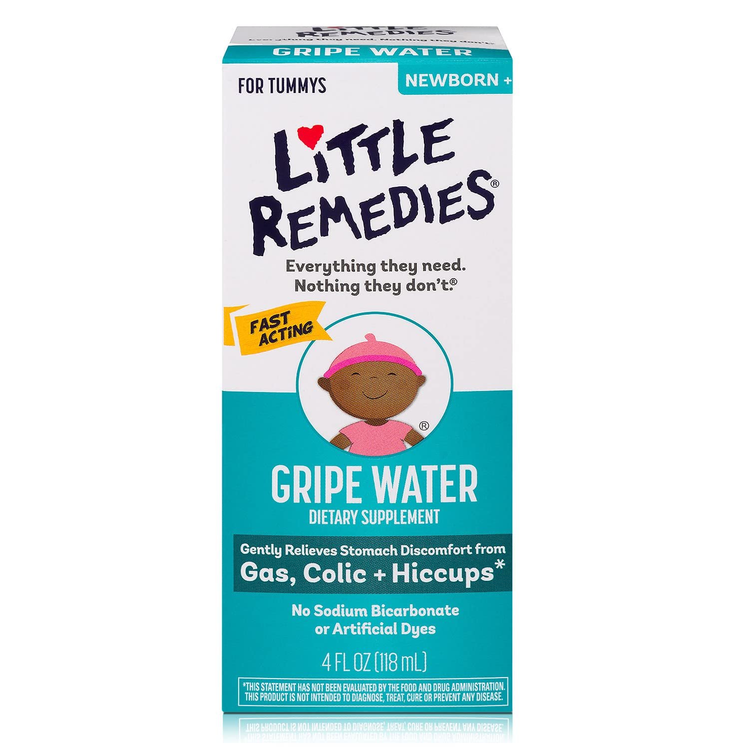 Little Remedies Gripe Water-No Alcohol, Sodium Bicarbonate, Artificial Color & Gluten Free-Safe for 