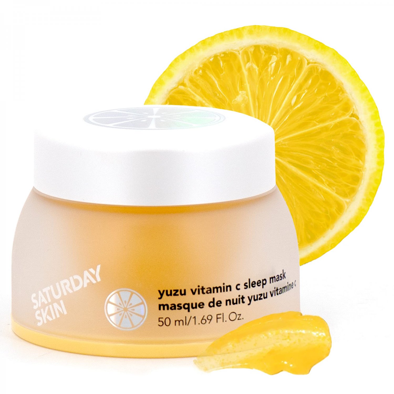 Saturday Skin Yuzu Vitamin C Sleep Mask Retinol Niacinamide Face Moisturizer Brightening Sleeping Ov