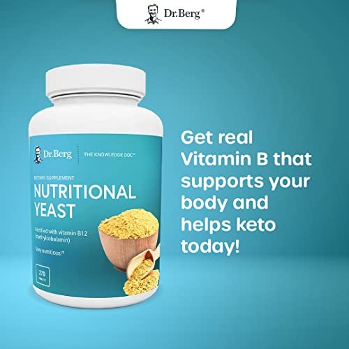 Dr. Berg's Nutritional Yeast Tablets ? NonFortified Natural B12 Added