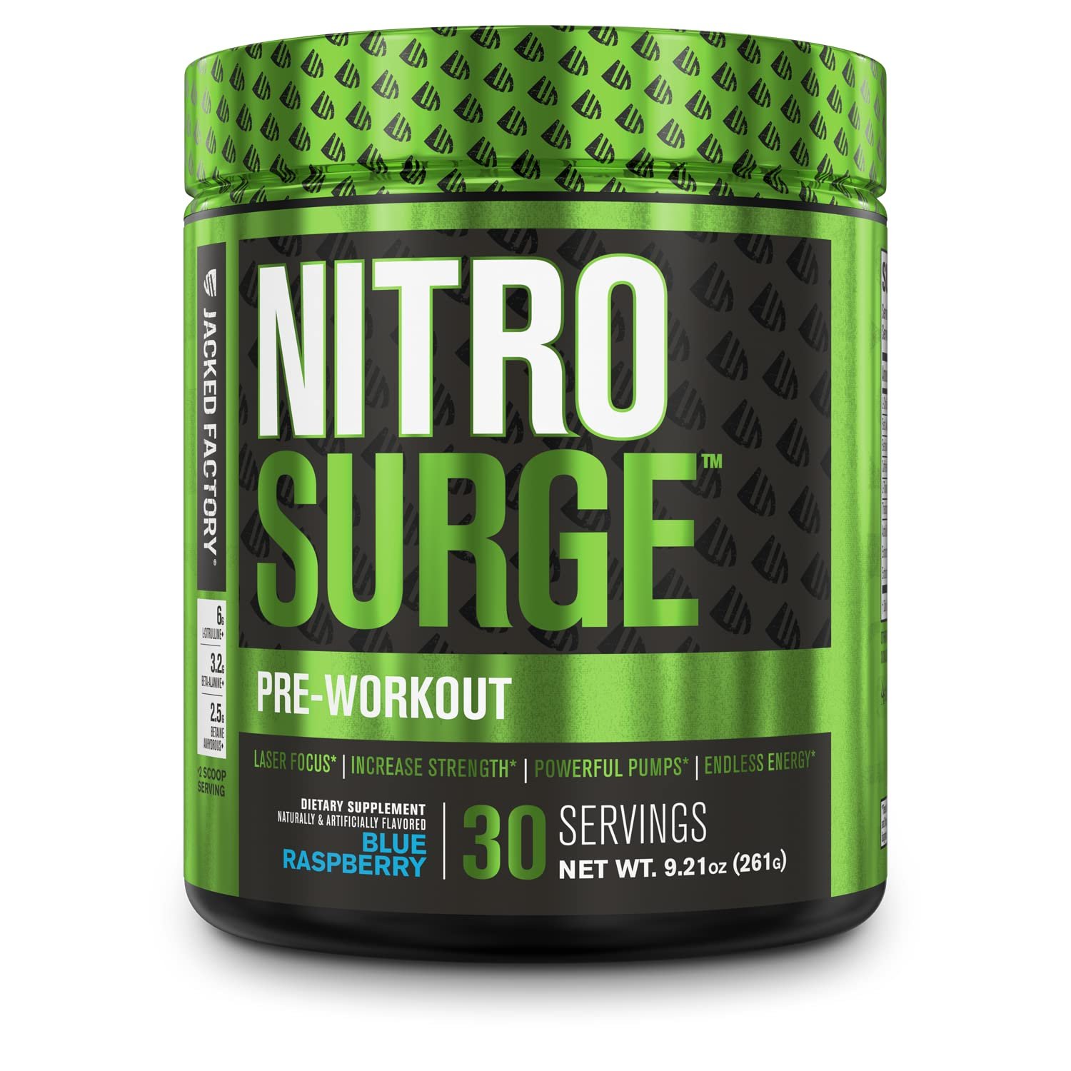 NITROSURGE Pre Workout Supplement - Energy Booster, Instant Strength Gains, Clear Focus, & Intense P