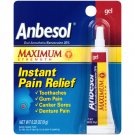 Anbesol Gel Maximum Strength - Instant Oral Pain Relief for Toothaches, Canker Sores, Sore Gums, Den