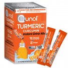 Qunol Turmeric Curcumin, Turmeric Powder, Instant Drink Mix Packets, Orange, Ultra Absorption, 500mg