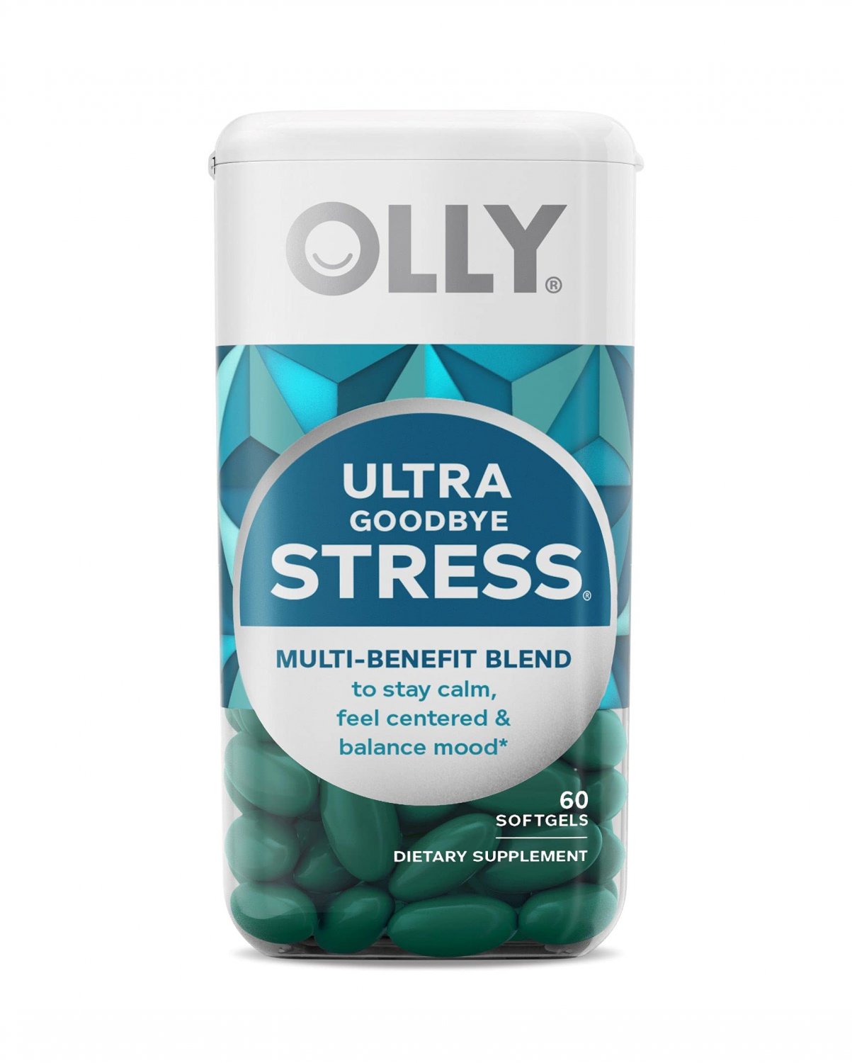OLLY Ultra Strength Goodbye Stress Softgels, GABA, Ashwagandha, L-Theanine and Lemon Balm, Stress Re