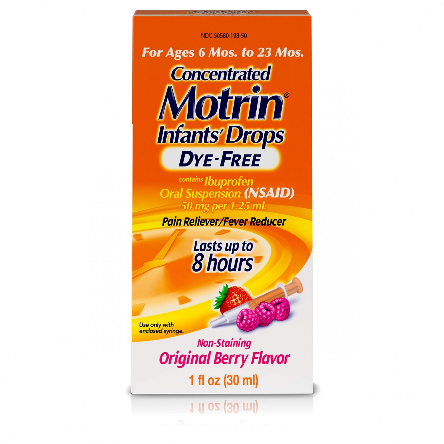 Infants' Motrin Concentrated Liquid Medicine Drops with Ibuprofen, Berry, 1 fl. oz