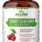 Zazzee Tart Cherry Extract Capsules, 200 Vegan Capsules, 3000 mg Strength, Potent 10:1 Extract, Over