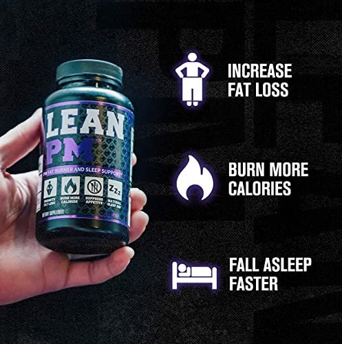 Burn XT Thermogenic Fat Burner & Lean PM Nighttime Weight Loss Supplement for Men & Women 60 Veggie 