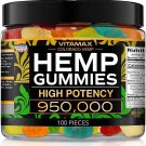 Vitamax Hemp Gummies - Great for Peace, Rest & Relaxation - 950,000 - Natural Fruit Flavors Tasty Re