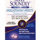 Sleep Soundly Melatonin Melts 5 mg Berry Flavor, Night time Sleeping Aid for Adults, Fast Acting Sle