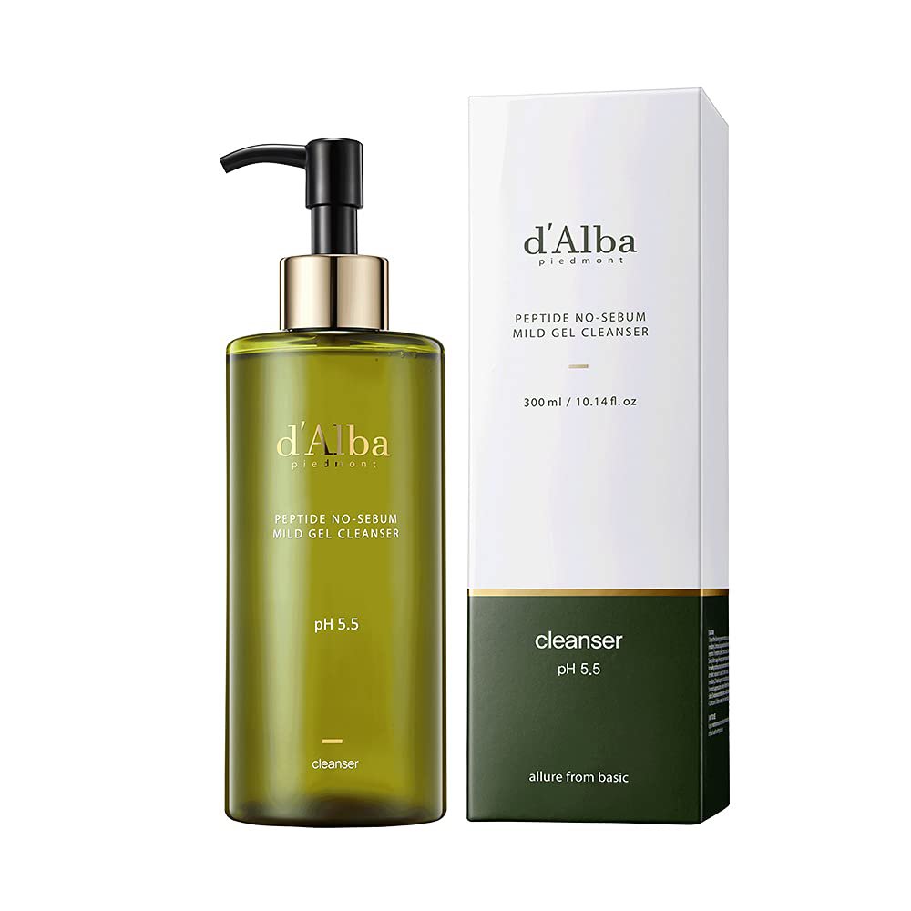 Dalba peptide no-sebum mild gel cleanser, formulated of skin&acirc;��s neutral pH level of below 6.5, gent