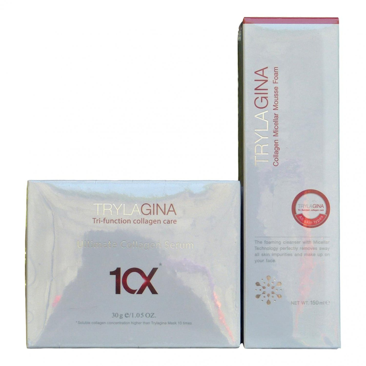 Trylagina Ultimate Collagen Serum 10X Collagen and Micella Foaming (150 Ml.) Serum wrinkles, freckle