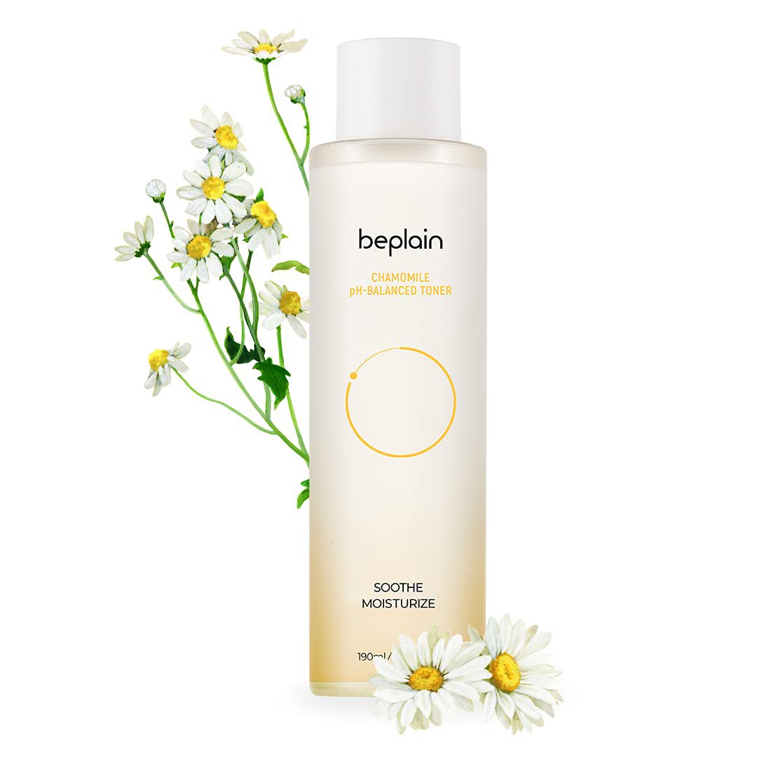 beplain Chamomile pH-Balanced Toner | Natural Scent-Free Acne Toner | Pore Refining Blemish-reducing