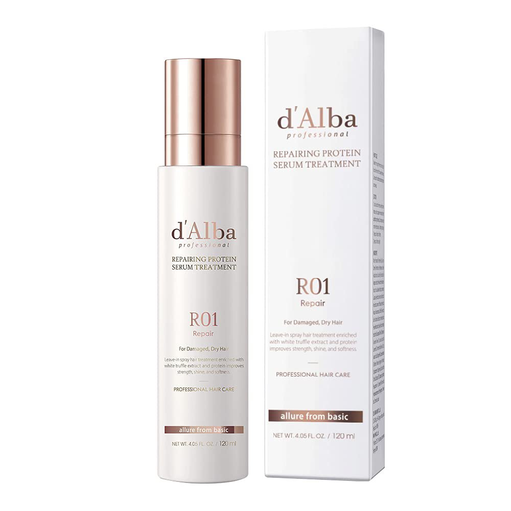 d'Alba Professional Repairing Protein White Truffle Serum treatment adds Instant Texture & Volume Ca