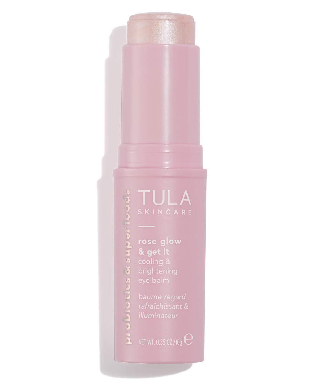TULA Skin Care Rose Glow & Get It Cooling & Brightening Eye Balm | Dark Circle Under Eye Treatment, 