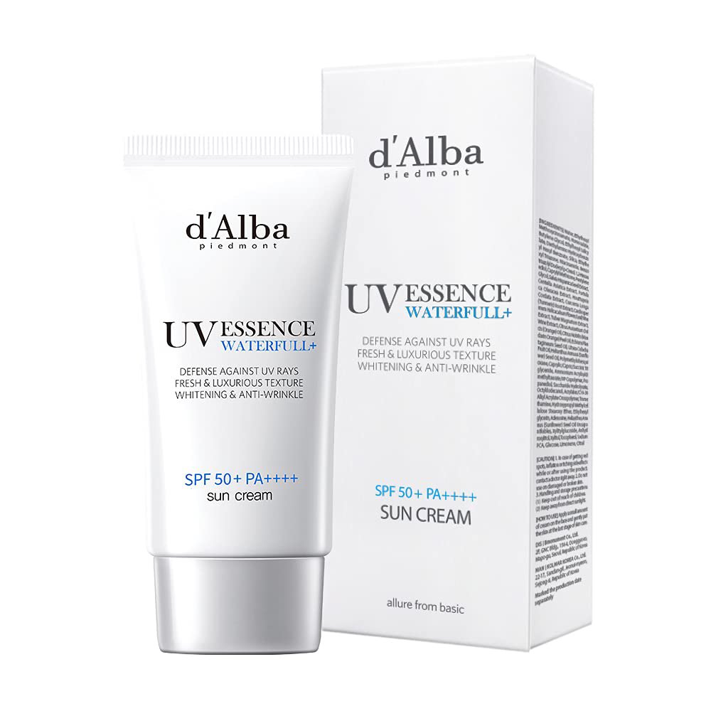 Dalba white truffle waterfull vegan essence sunscreen, blue-light protection, no-white cast, no-stic