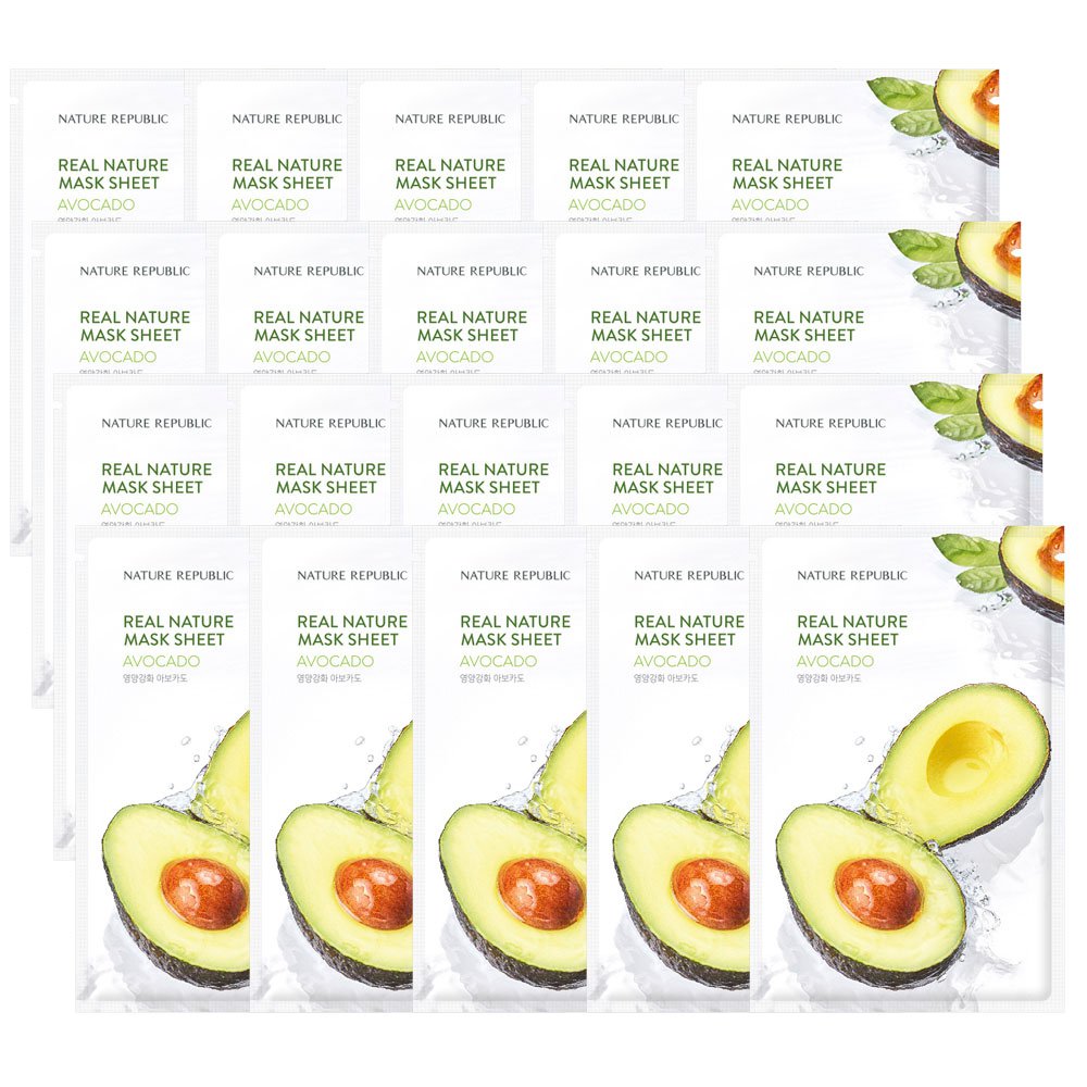 Nature Republic (10+10) Real Nature Avocado Mask Sheet