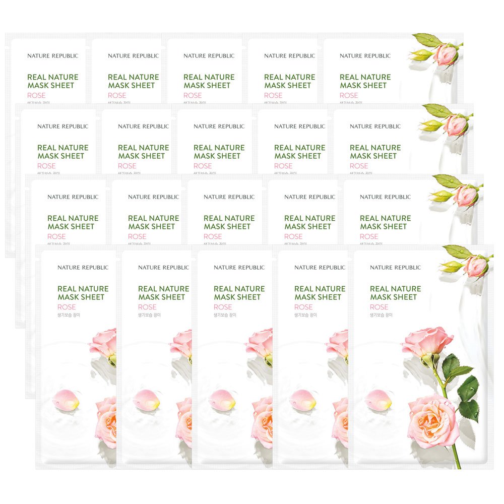 Nature Republic (10+10) Real Nature Rose Mask Sheet