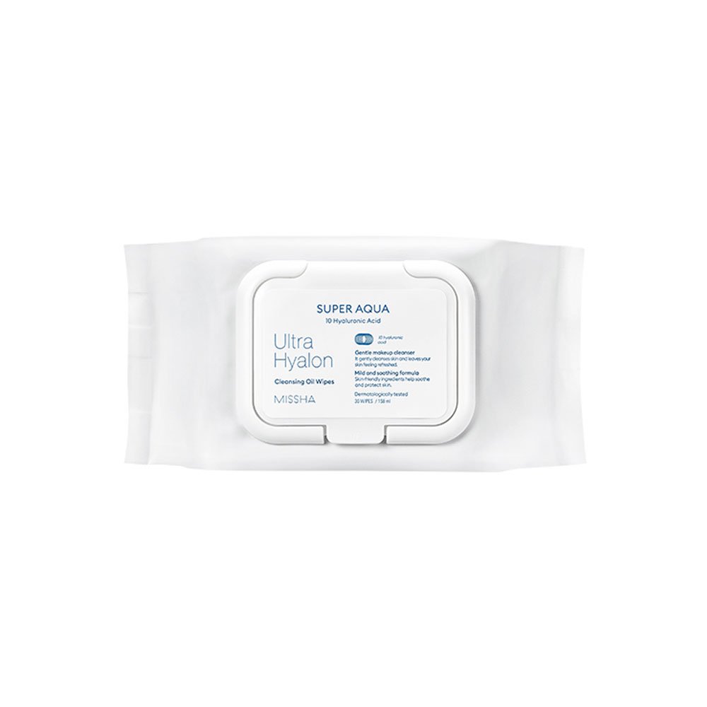 Missha Super Aqua Ultra Hyalon Cleansing Oil Tissue 70 sheets/362ml