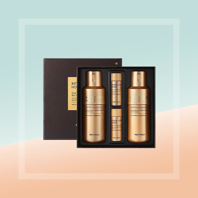 TONY MOLY Intensive Care Gold 24K Snail Homme Skin Care 2 Set