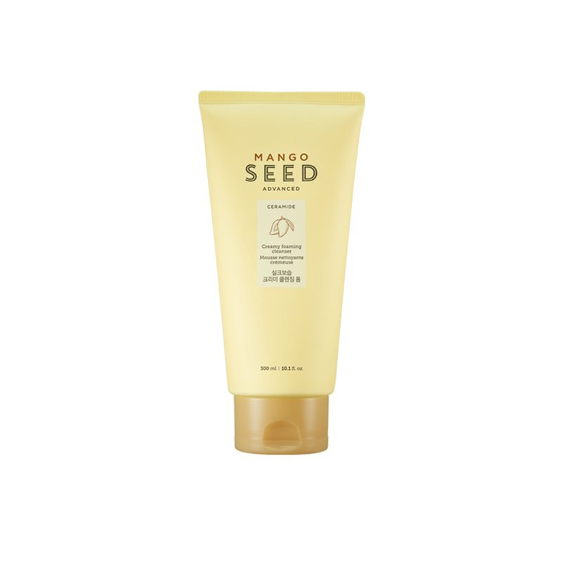 The Face Shop Mango Seed Silk Moisturizing Creamy Cleansing Foam 300ml [Large capacity]