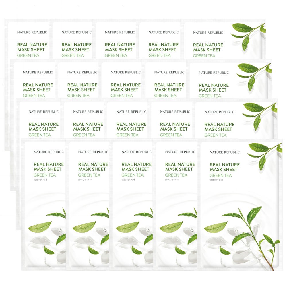 Nature Republic (10+10) Real Nature Green Tea Mask Sheet