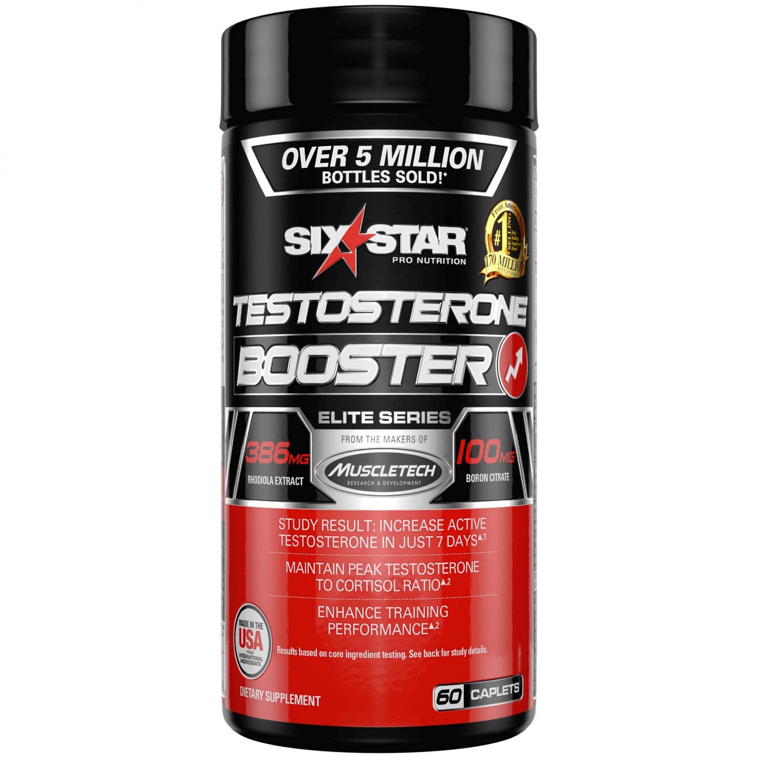Six Star Testosterone Booster Supplement, Extreme Strength, Enhances Training Performance, Scientifi