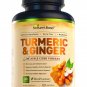 Turmeric Curcumin Supplement with Ginger & Apple Cider Vinegar, BioPerine Black Pepper, Tumeric & Gi