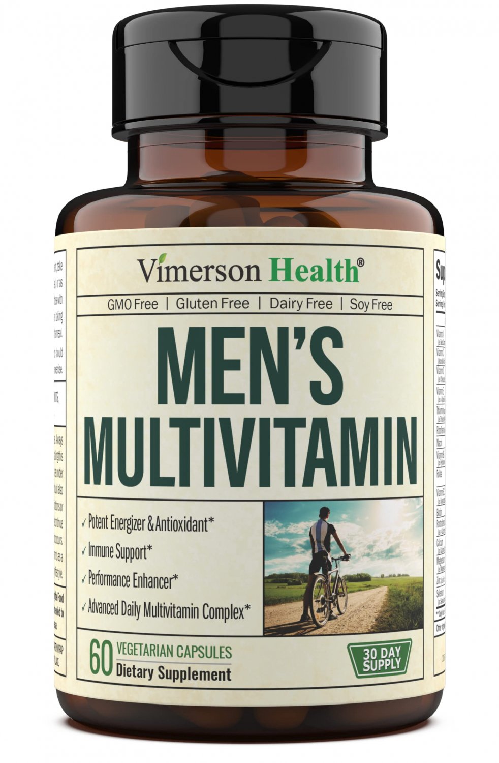 Men's Daily Multimineral Multivitamin Supplement - Vitamins A, C, E, D, B1, B2, B3, B5, B6, B12. Mag