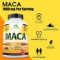 Organic Maca Root Black, Red, Yellow 1900 MG per Serving - 150 Vegan Capsules Peruvian Maca Root Gel
