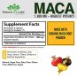 Organic Maca Root Black, Red, Yellow 1900 MG per Serving - 150 Vegan Capsules Peruvian Maca Root Gel