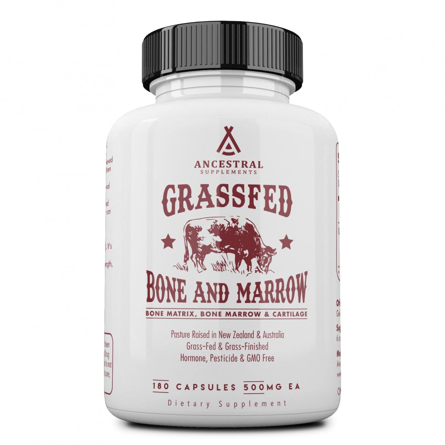 Ancestral Supplements Grass Fed Bone and Marrow ? Whole Bone Extract (Bone, Marrow, Cartilage, Colla