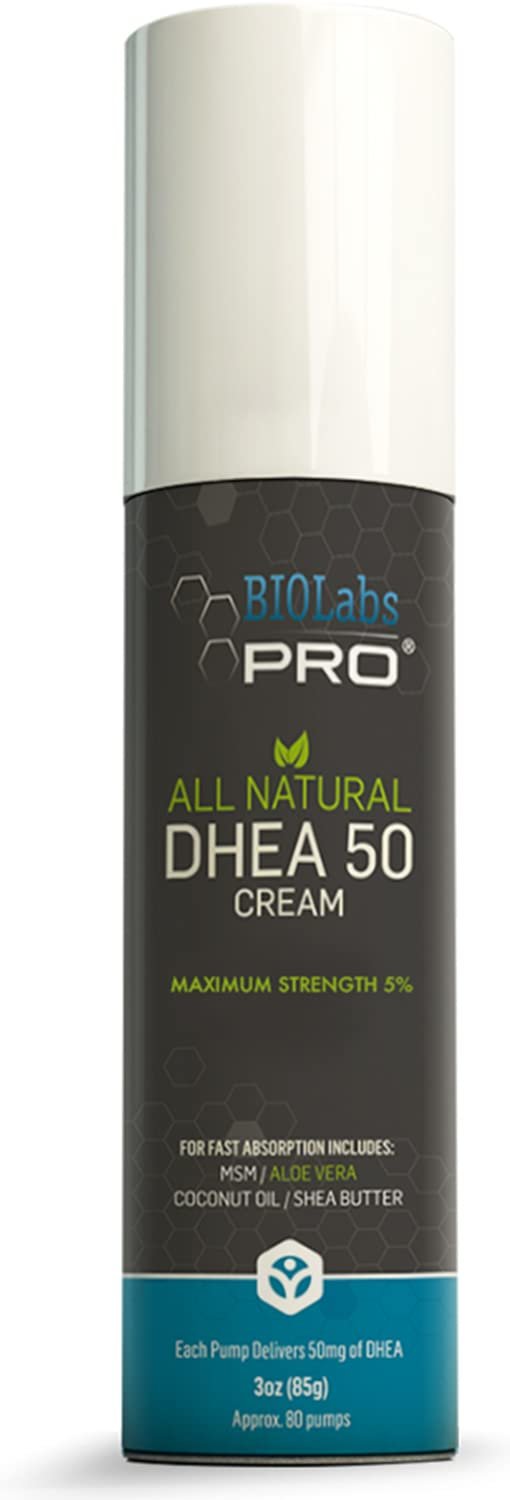 DHEA - All Natural Bioidentical 50mg Dhea Cream - Two Month Supply - Dehydroepiandrosterone + Organi