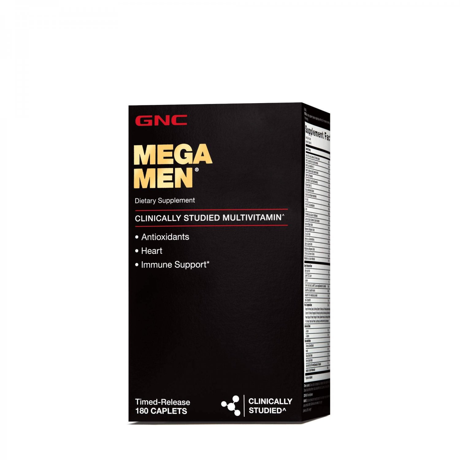 GNC Mega Men Multivitamin for Men, 180 Count, Antioxidants, Heart ...