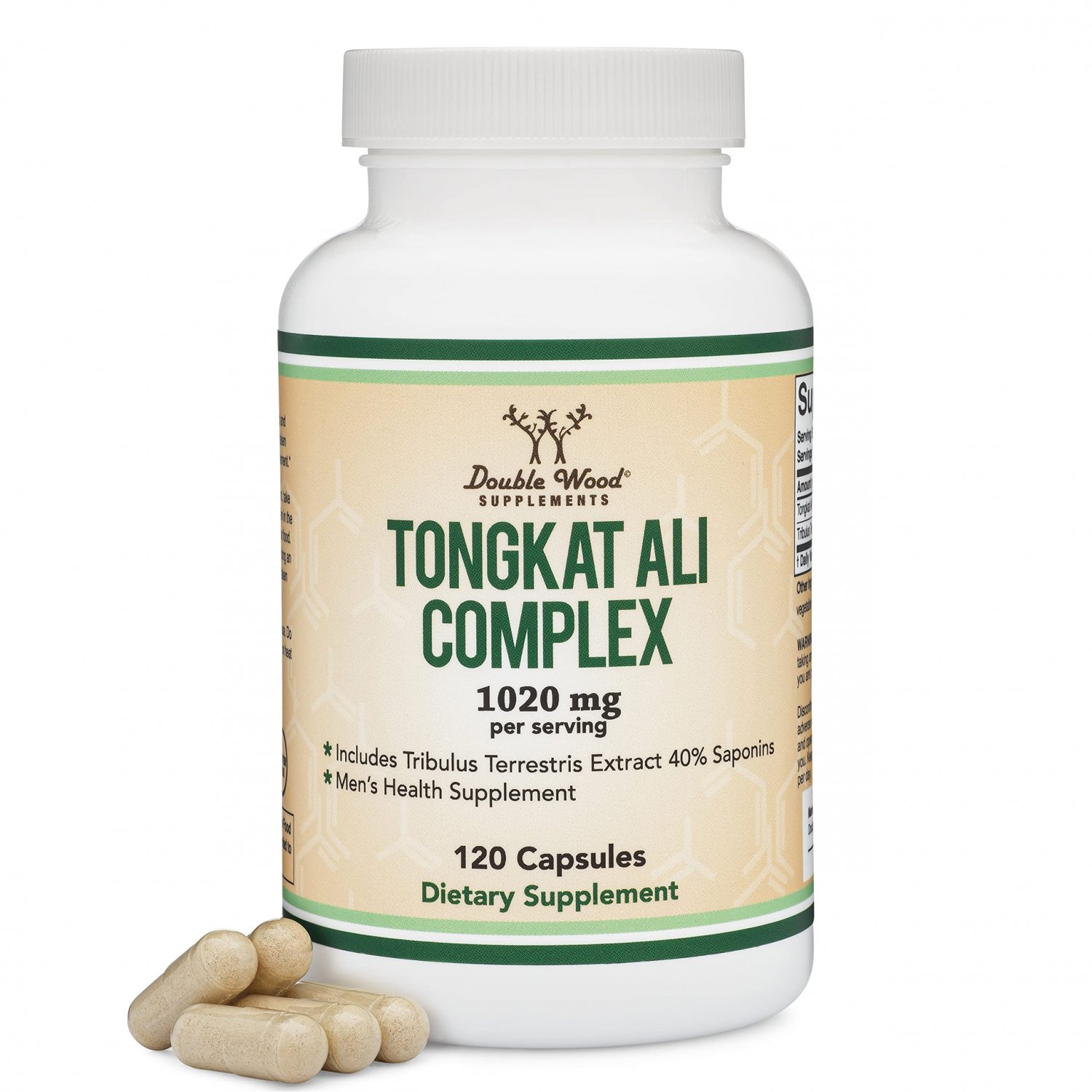 Tongkat Ali Extract 200 to 1 (Longjack) Eurycoma Longifolia, 1020mg per Serving, 120 Capsules - Test
