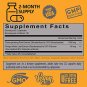 Authentic Korean Red Panax Ginseng + Ginkgo Biloba, 120 Vegan Capsules, Ginseng Root Extract Powder