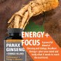 Authentic Korean Red Panax Ginseng + Ginkgo Biloba, 120 Vegan Capsules, Ginseng Root Extract Powder
