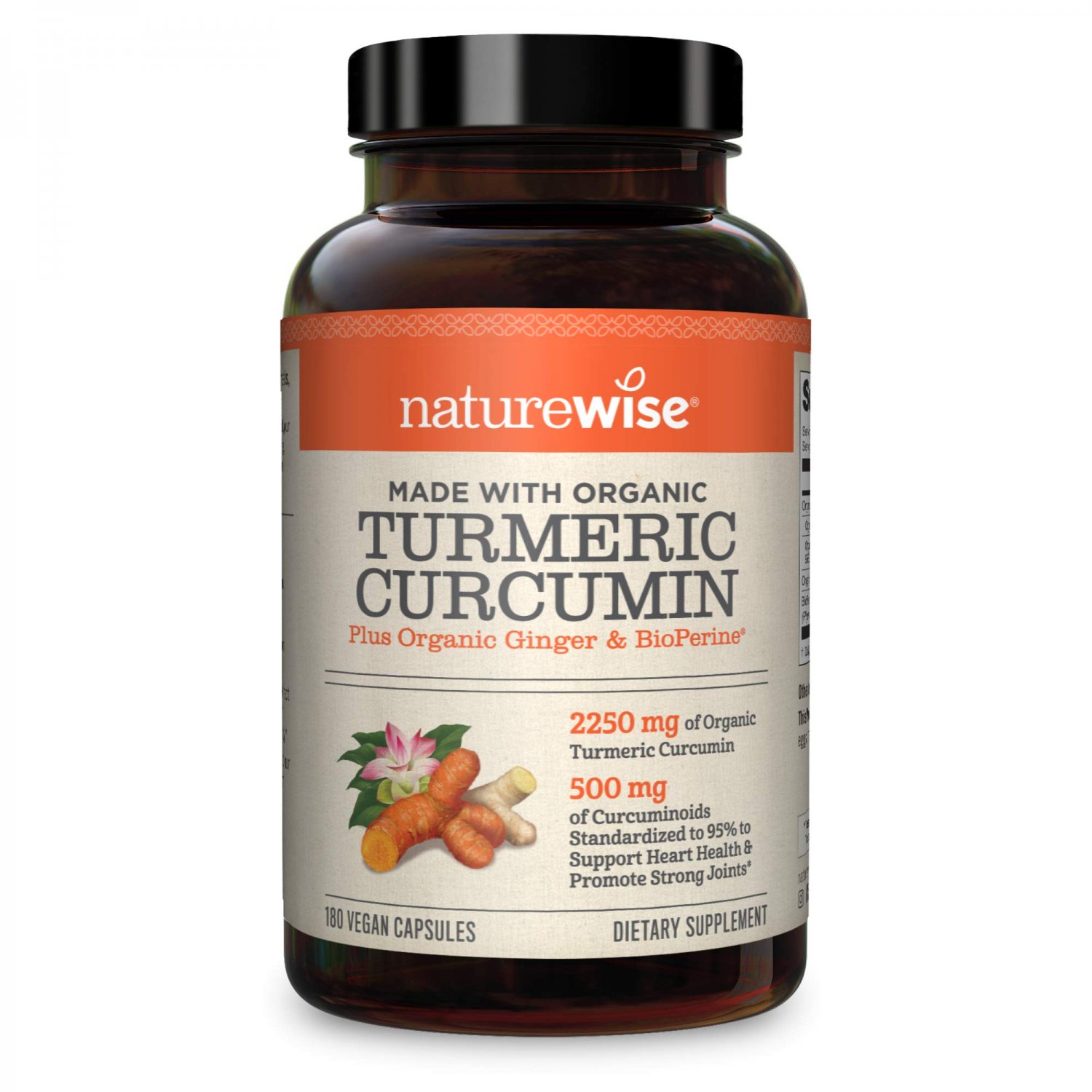 NatureWise Curcumin Turmeric 2250mg (2 Month Supply) 95 Curcuminoids with BioPerine Black Pepper Ext