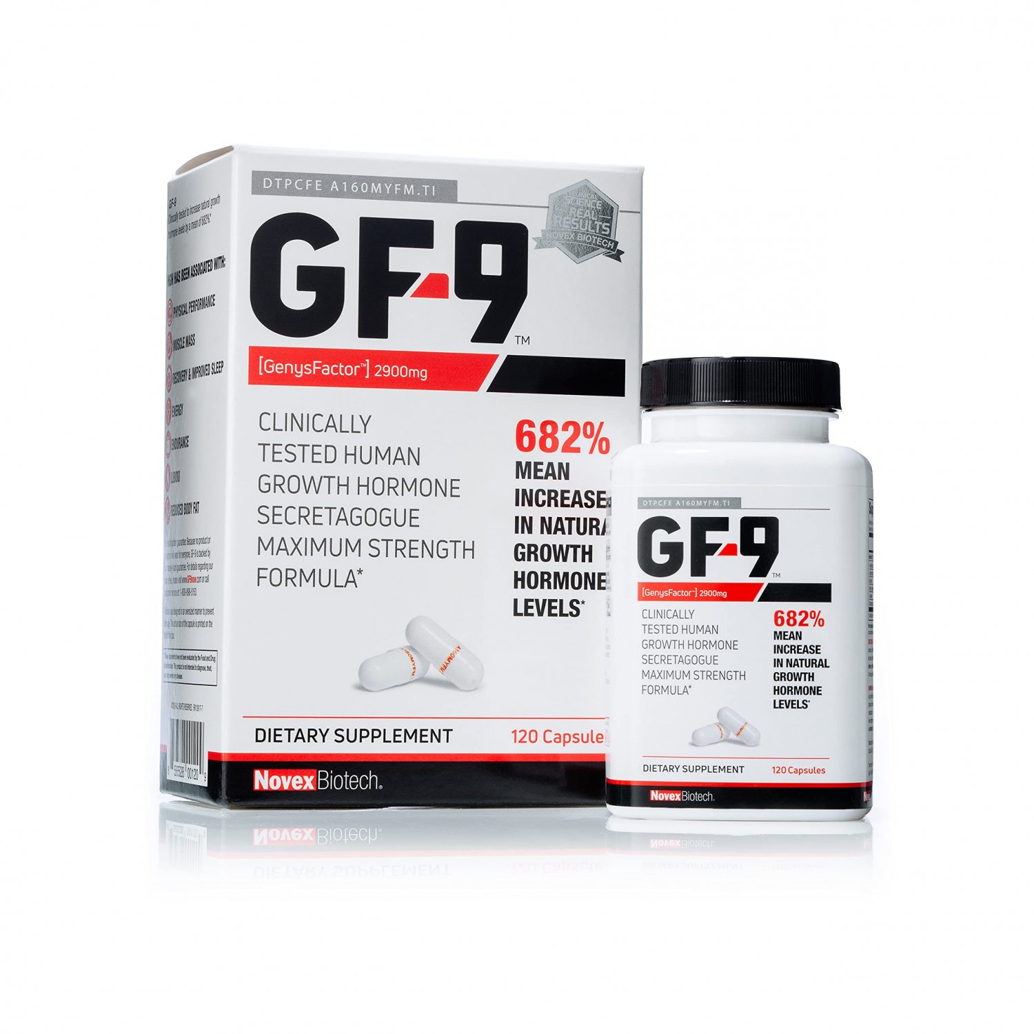 Novex Biotech GF-9 ? hgh boosting supplement for men - workout supplement for men ? boost growth hor